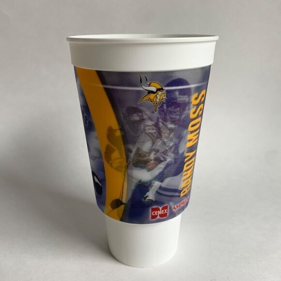 Randy Moss Daunte Culpepper Minnesota Vikings Holographic Cup NEW - Picture 4 of 6